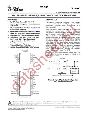 TPS76825QPWPRG4 datasheet  